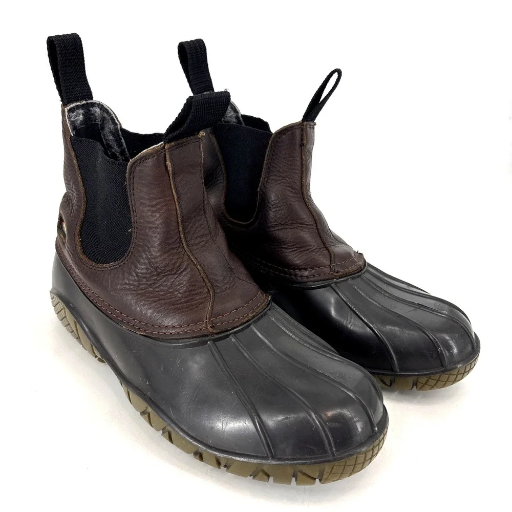 Baffin Boots Mens Size 8 Brown Black Waterproof Ankle‎ Duck Rain Snow Winter